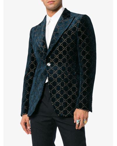 gucci velvet blazer|gucci blazer sale.